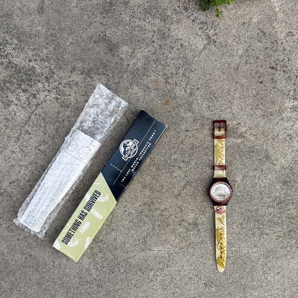 1980’s Jurassic Park Themed Watch with Dinosaur Design